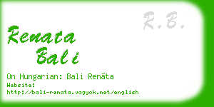 renata bali business card